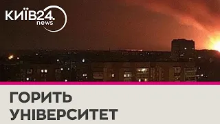 Сильна пожежа: у соцмережах повідомляють про вибухи в Донецьку