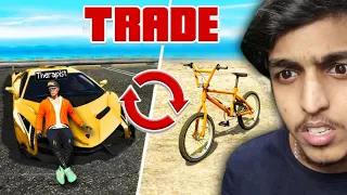 GTA 5 : TRADING from a BMX to a LAMBORGHINI !! MALAYALAM