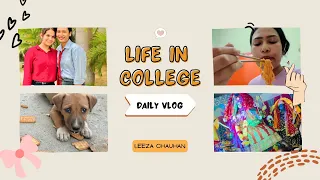 Navratri and college vlog|TMU|LEEZA CHAUHAN