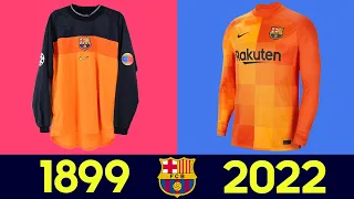 The Evolution of FC Barcelona Goalkeeper Football Kit | All FC Barcelona Football Jerseys in History