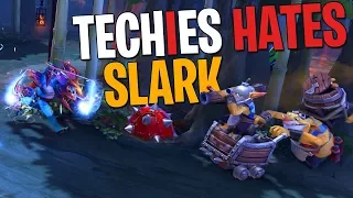 Techies Hates Slark - DotA 2 Funny Moments