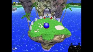 Sonic Adventure DX (PC) - Emerald Coast Sonic speedrun in 59.65