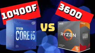 i5 10400F vs Ryzen 5 3600 - Which CPU is best for gaming? Intel vs AMD