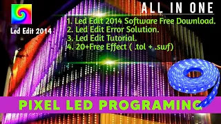 Pixel Led Programming Software Free Download || Led Edit 2014 Tutorial In Bangla || Hi-Tech Gallery