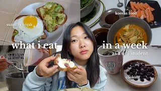 what i eat in a week 🍚 uni student, summer break, korean food, cooking