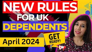 Latest UK Dependent, Family & Spouse Visa Changes starting April 2024