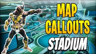 SPLITGATE MAP CALLOUTS [STADIUM] - Splitgate Map Callouts 101