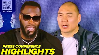 Deontay Wilder vs Zhilei Zhang • Final Press Conference Highlights & Face Off Video