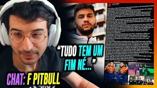 REVOLTA LENDO A DESPEDIDA DO DUDS DO COMPETITIVO DE LEAGUE OF LEGENDS