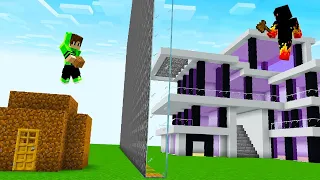 Troleé a mi ENEMIGO con CASA LISTA en la BATALLA DE CONSTRUCCIÓN de MINECRAFT