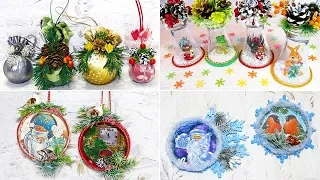 6 ideas Christmas crafts and gifts. DIY Christmas decor.