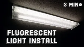 How to Install a Fluorescent Light 💡 | 3 Min Tutorial