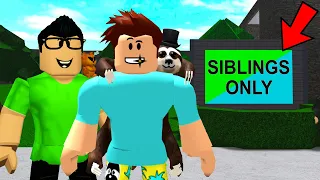 Club Was SIBLINGS ONLY.. They TRAPPED One Of Us! (Roblox Bloxburg)