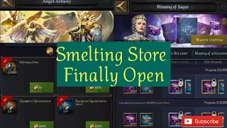 Clash of Kings:New Events introduced.Finally smelting store is open. Check out sage tower blessings!