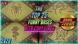 TOP 25 TH9 FUNNY BASES COC BASE DESIGN WITH COPY LINKS | KING WARRIORS