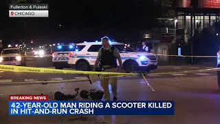 Man riding scooter killed in hit-and-run after driver runs red light, Chicago police say