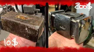 HABU  Turning a 10$ Hammer into a 200$ Blacksmith Hammer!!