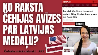 Ko raksta Čehijas avīzes par Latvijas hokeja medaļu?  #27