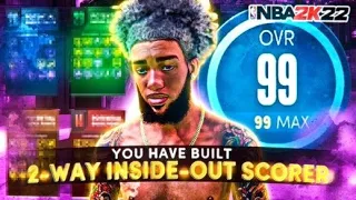 THE MOST OP 2-WAY INSIDE OUT SCORER BUILD ON NBA 2K22 *GAME-BREAKING CONTACT DUNKS*