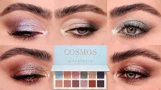 5 LOOKS ANASTASIA BEVERLY HILLS (ABH) COSMOS PALETTE! 5 LOOKS 1 PALETTE