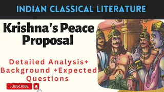 Krishna's Peace Proposal|| Mahabharata|| Detailed summary in Hindi (Part 1)