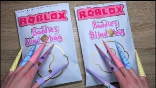 Roblox [paper diy ] Roblox skincare ASMR satisfying 🤫🧏🏻‍♀️Blind Bag paper 🍓 종이 서프라이즈  아스머