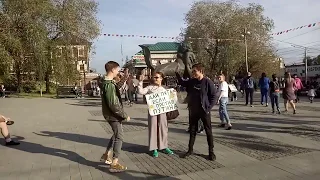 Если против Путина, дай пять! (Иркутск июнь)