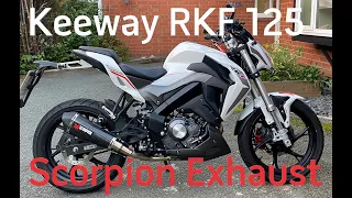 Keeway RKF 125 with Scorpion Redpower Exhaust System - Launch