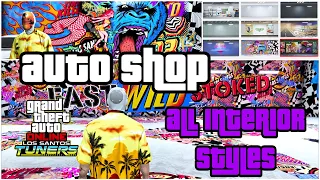 GTA Online All Auto Shop Interior Styles #Lossantostuners