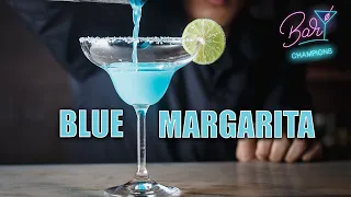 BLUE MARGARITA / A COCKTAIL WITH TEQUILA