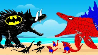 Evolution Of MOSASAURUS KAIJU SPIDER vs Evolution Of LIZZIE BATMAN : Who Is The King Of Monsters?