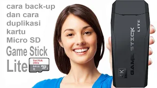 how to back-up and how to duplicate a Micro SD card belonging to Game Stick 4K