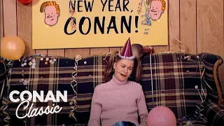 Andy's Little Sister Invited Conan To Her New Year's Party | Late Night with Conan O’Brien