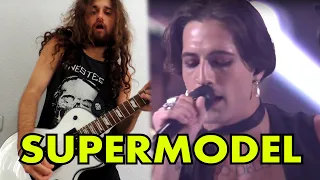 SUPERMODEL - Maneskin (Full instrumental cover / No vocals) Sing Along Karaoke (w/ lyrics)