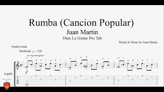 Juan Martin - Rumba (Cancion Popular) - Flamenco Guitar Tabs