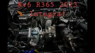 2023 Acura Integra Gets Big Turbo RV6 365 Red Ball Bearing!