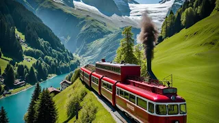 🇨🇭 TOP Places to Visit in SWITZERLAND; Nostalgic Trip on the Schynige Platte Railway, 4K  Travel