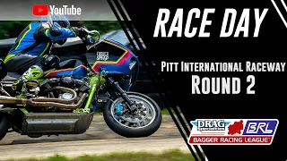 2023 Bagger Racing League Round 2 - Pitt International Raceway - Full TV Episode