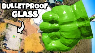 HULK’S FIST Vs. BULLETPROOF GLASS from 45m!