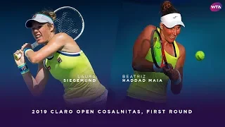 Laura Siegemund vs. Beatriz Haddad Maia | 2019 Claro Open Cosalnitas First Round | WTA Highlights