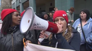 Protesters detained during Quanice Hayes protest in downtown Portland