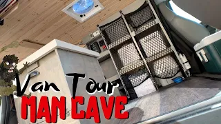 VAN TOUR  Beautifully Converted GMC Savana Camper Van  Man Cave