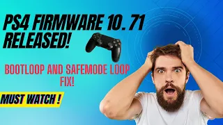 PS4 10.71 UPDATE! | How to SAFELY INSTALL PS4 10.71 UPDATE | PS4 Bootloop ERROR FIX! |