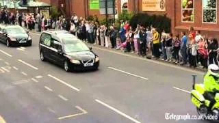 Hundreds line the streets of Swindon for the funeral of murdered Sian O'Callaghan