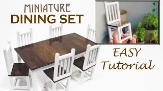 DIY Miniature Dining Set