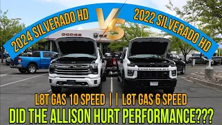 2024 Silverado HD L8T 10 Speed VS 2022 L8T 6 Speed MPG & 0-60 Test: Did The Allison Hurt Performance