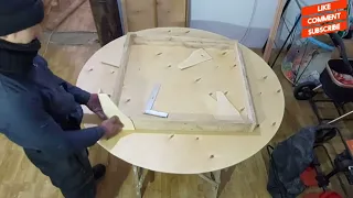 Дөңгелек стол жасап үйрен как делать круглый стол из фанера