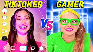 Batalhas: Gamer RICA 🤑 vs. Gamer POBRE 🥴 Gamer vs. Tiktoker - Como ser popular no FUTURO ⌚ Opa Sopa