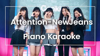 Attention-NewJeans Piano Karaoke With Lyrics Eng/Kor