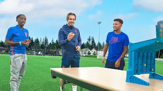FOOTBALL, FUN AND GAMES AT ST GEORGE'S PARK WITH JACK GREALISH AND JADON SANCHO⚽🔥